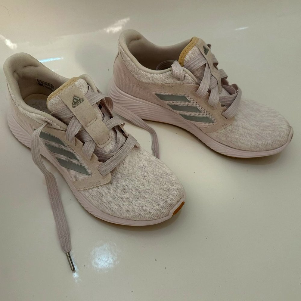 Adidas Lavender Light Pink Sneakers - Size 8